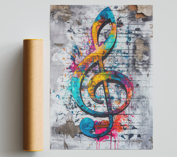 Blue Treble Clef Symphony