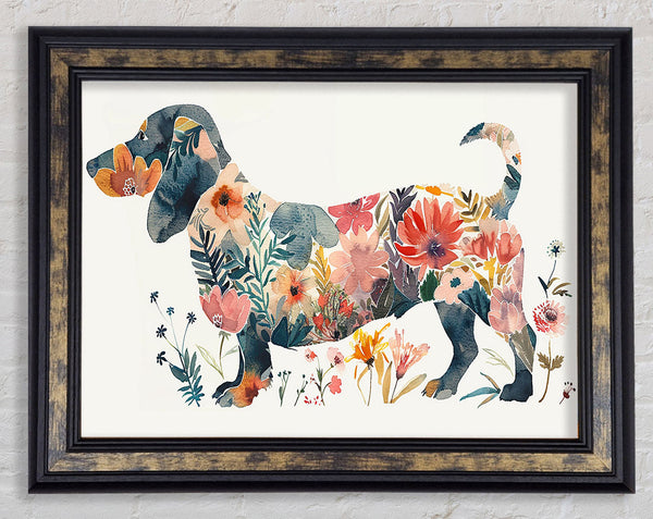 Flower Dachshund