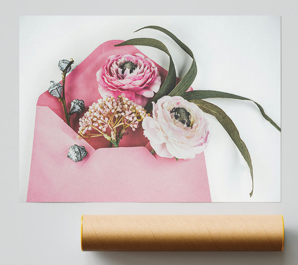 Pink Petal Envelope