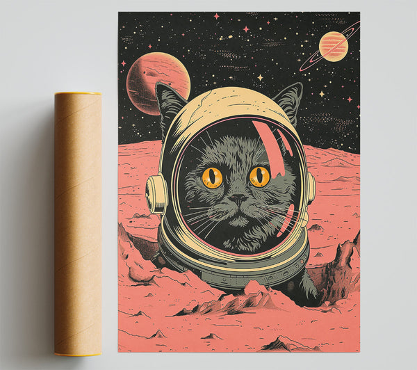 Red Cat Astronaut