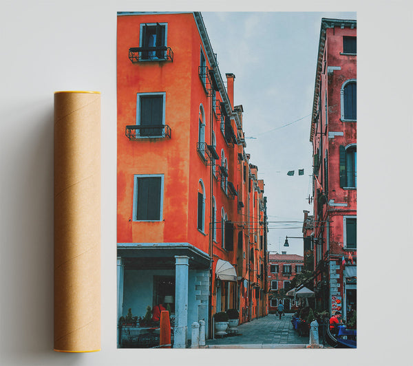 Orange Italian Alleyway