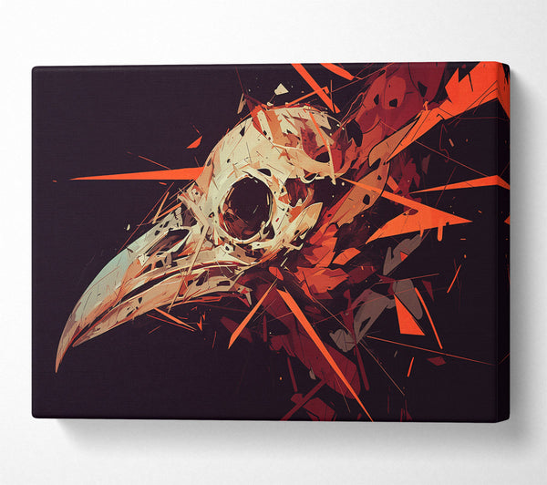 Crimson Raven Skull