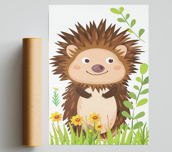 Brown Hedgehog Smiles