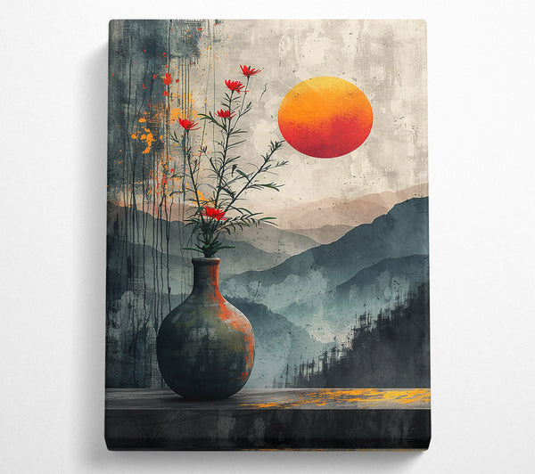 Orange Sunset Vase