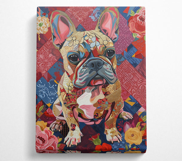 Pink Frenchie Patchwork