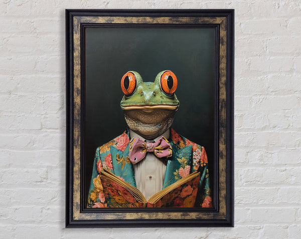 Frog In A Suit Staring