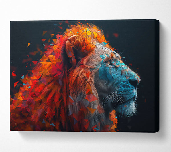 Geometric Lion Colours Modern