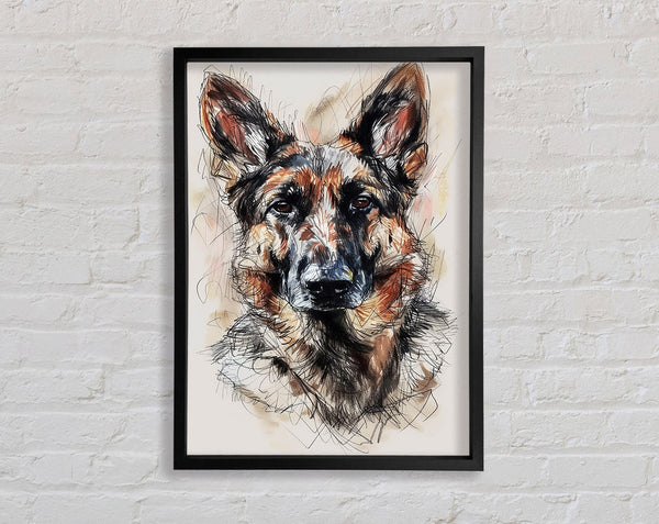 German Shepherd Portrait