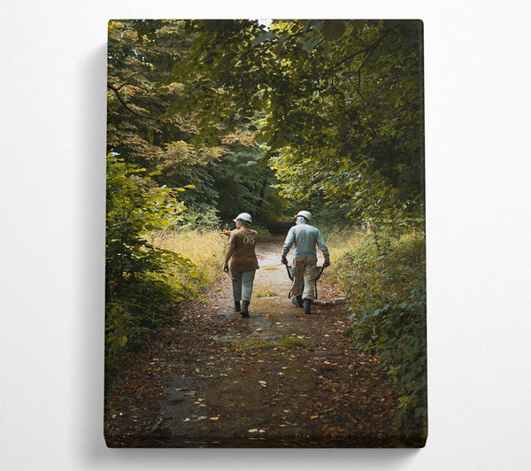 Green Forest Path Walkers