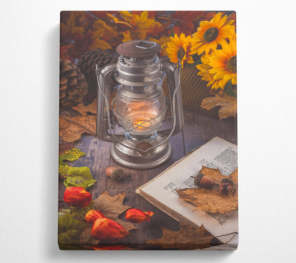 Rustic Orange Lantern Light