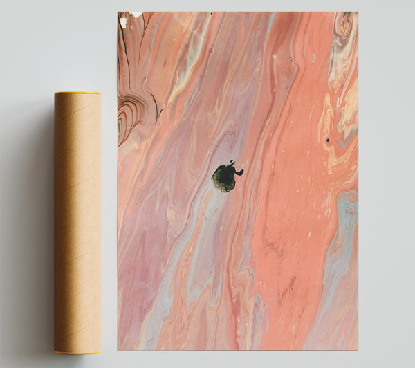 Peach Swirl Abstract