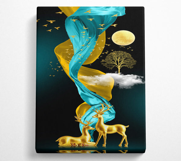 Gold Deers Wavy Sheets