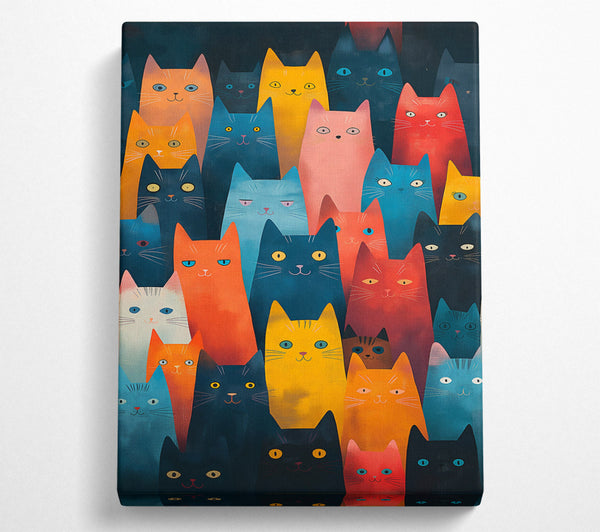 Orange Cat Crowd