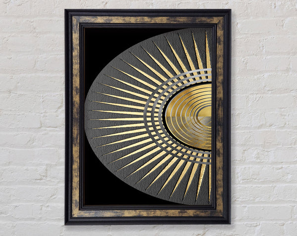 Gold Disc With Spikes