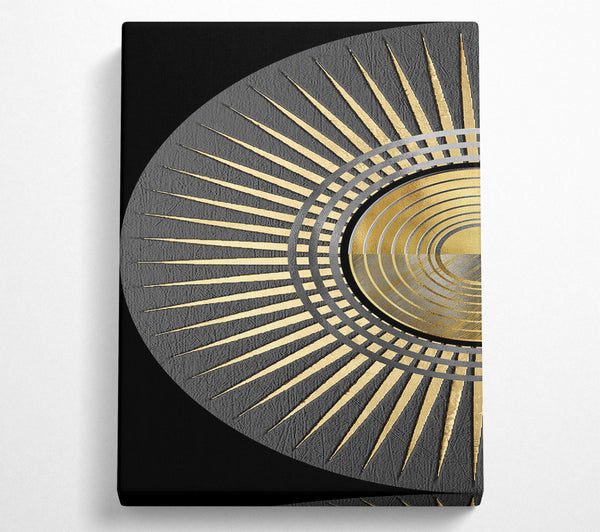 Gold Disc With Spikes