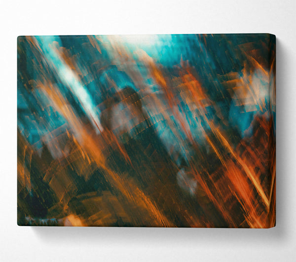 Orange And Teal Blur