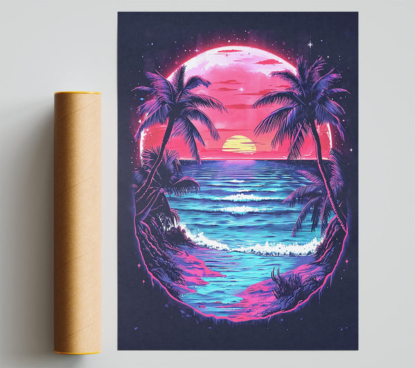 Pink Sunset Paradise