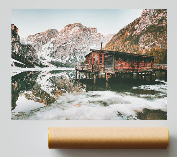 Red Cabin Reflections