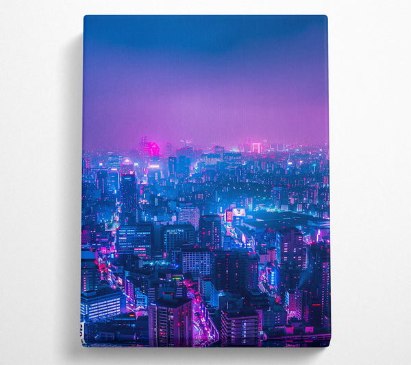 Purple Neon Skyline