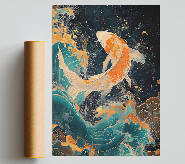 Teal Koi Dreams