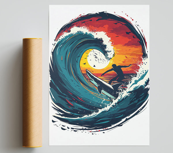 Blue Sunset Surf