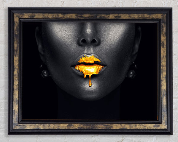 Gold Lips Drip