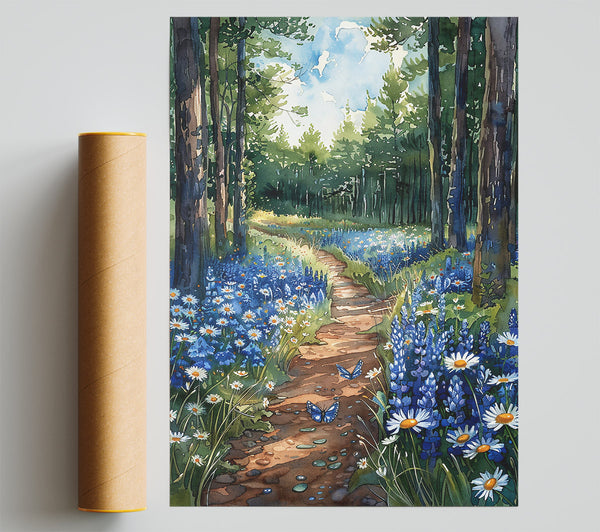 Bluebell Forest Path