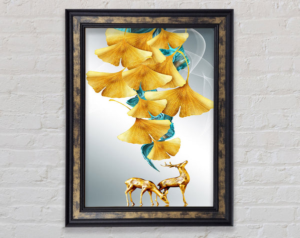 Gold Petals Deer