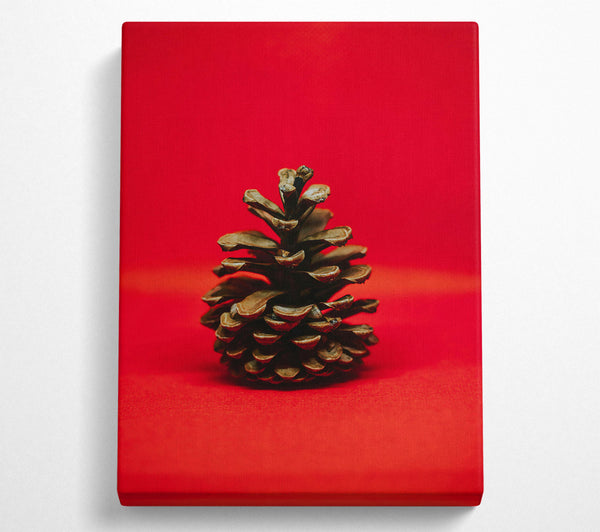 Red And Brown Pine Cone