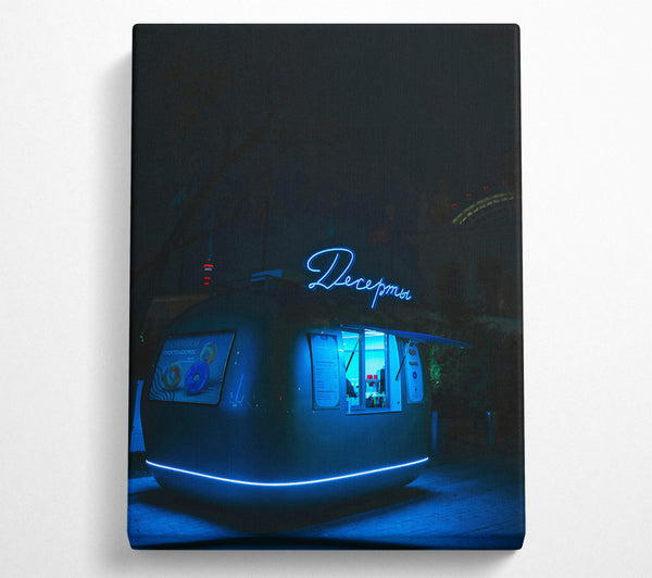 Blue Neon Dessert Stand