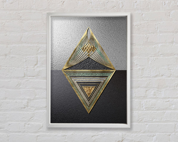 Golden Triangles  White And White