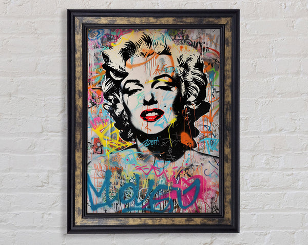 Graffiti Popart Monroe Beauty