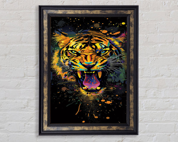 Graffiti Splatter Tiger