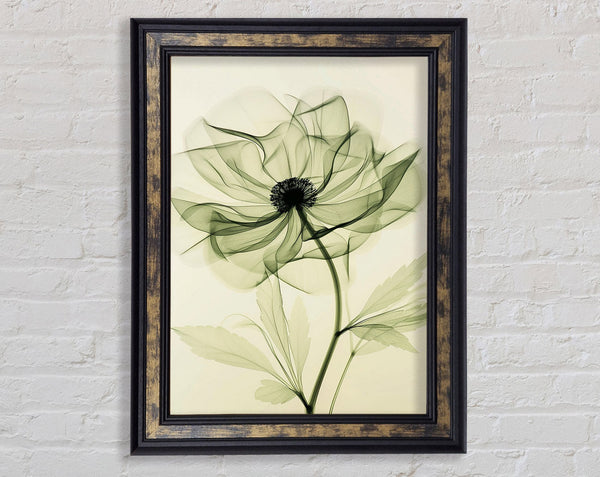 Green Abstract Flower