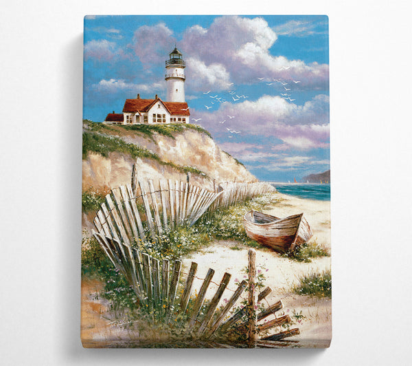 Lighthouse On Cliff