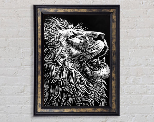 Lithograph Lion Art