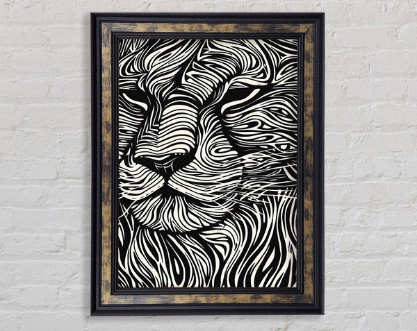 Lithograph Lion