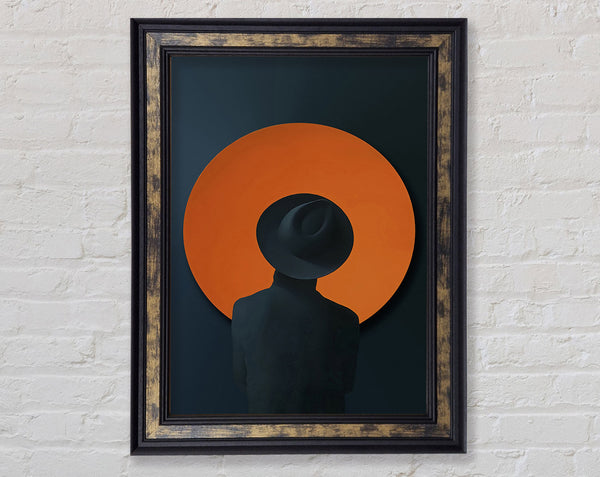 Man In Suit  Orange Circle