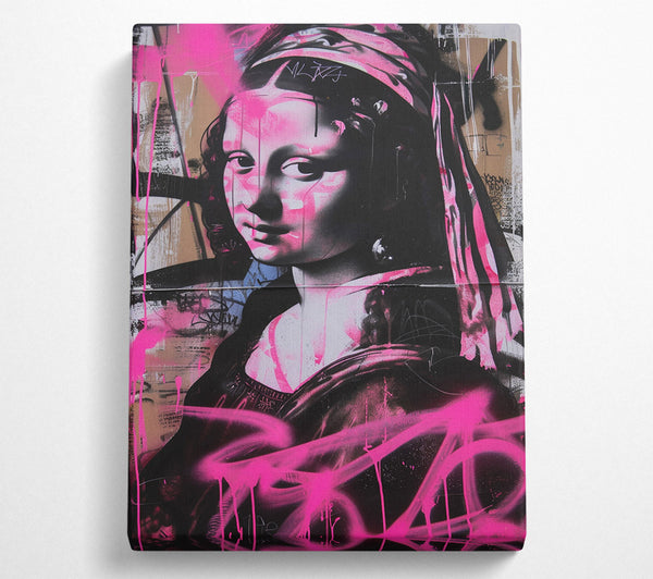 Mona Lisa Graffiti Pink (1)