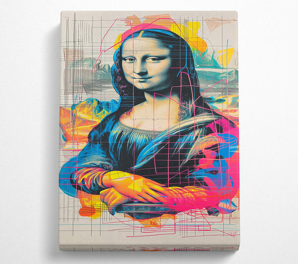 Mona Lisa Pop Art Lines