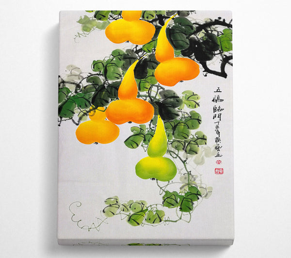 Orange And Green Fruit Tree