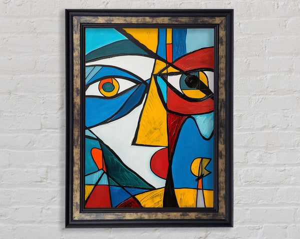 Picasso Face Blue And Red