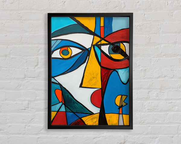 Picasso Face Blue And Red