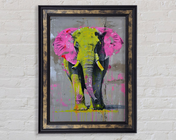 Pink And Yellow Elephant