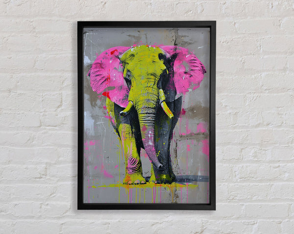 Pink And Yellow Elephant