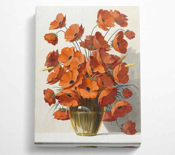 Red Flowers In A Vase