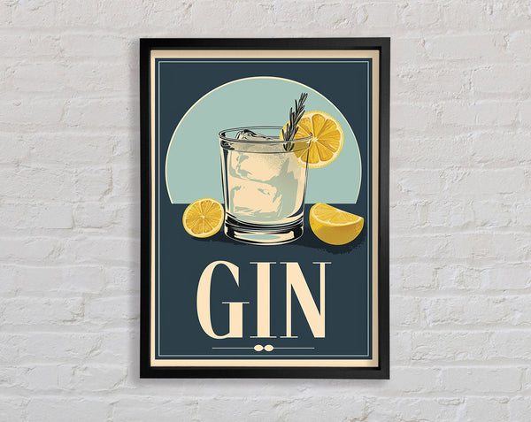 Retro Gin Poster