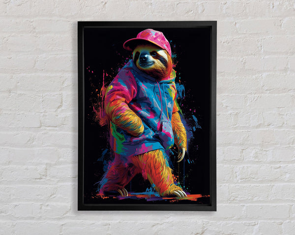 Sloth Colourful Hoodie