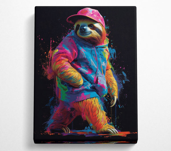 Sloth Colourful Hoodie