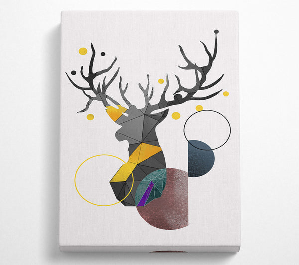 Stag Head With Circles